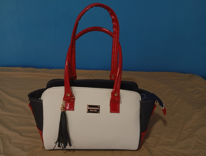 Bolso Tote "Navy & Scarlet"