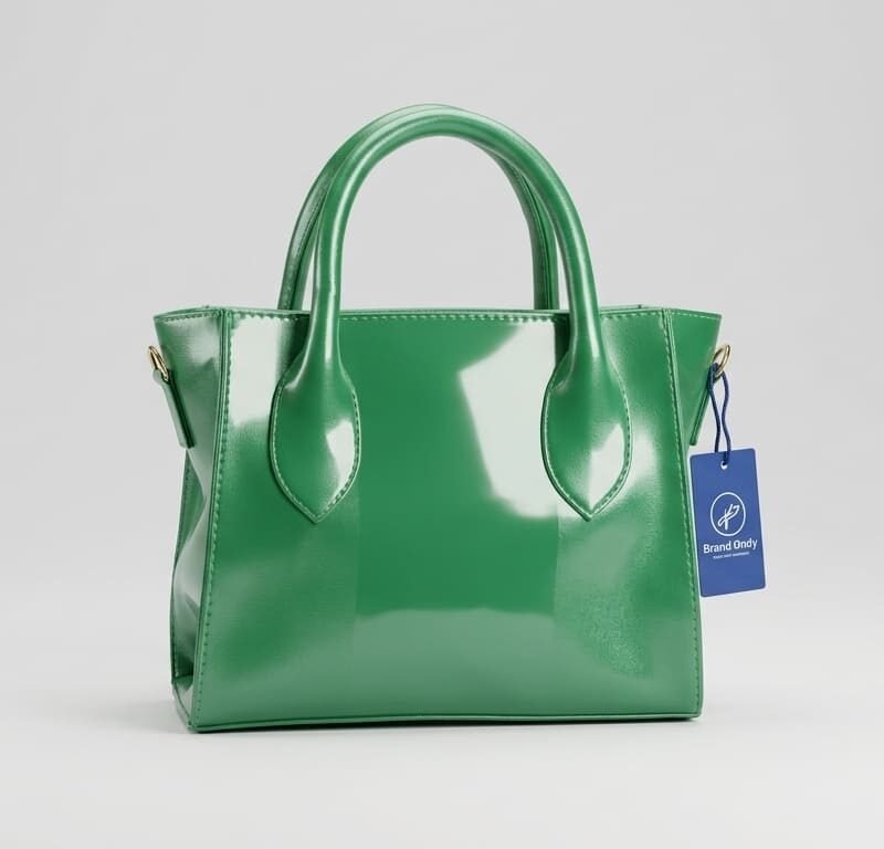 Vibrant Green Lacquer Handbag