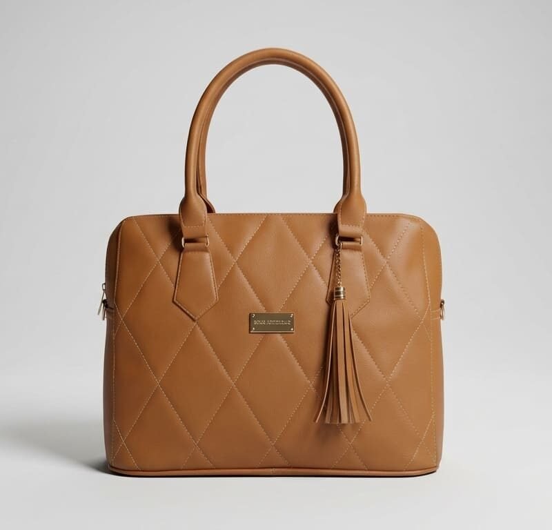 Cognac Diamond Satchel