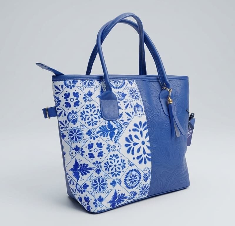Talavera Cobalt Artisan Tote
