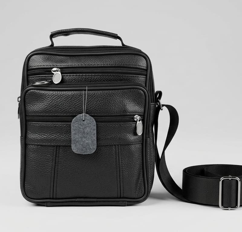 Aura Black Genuine Leather Bag