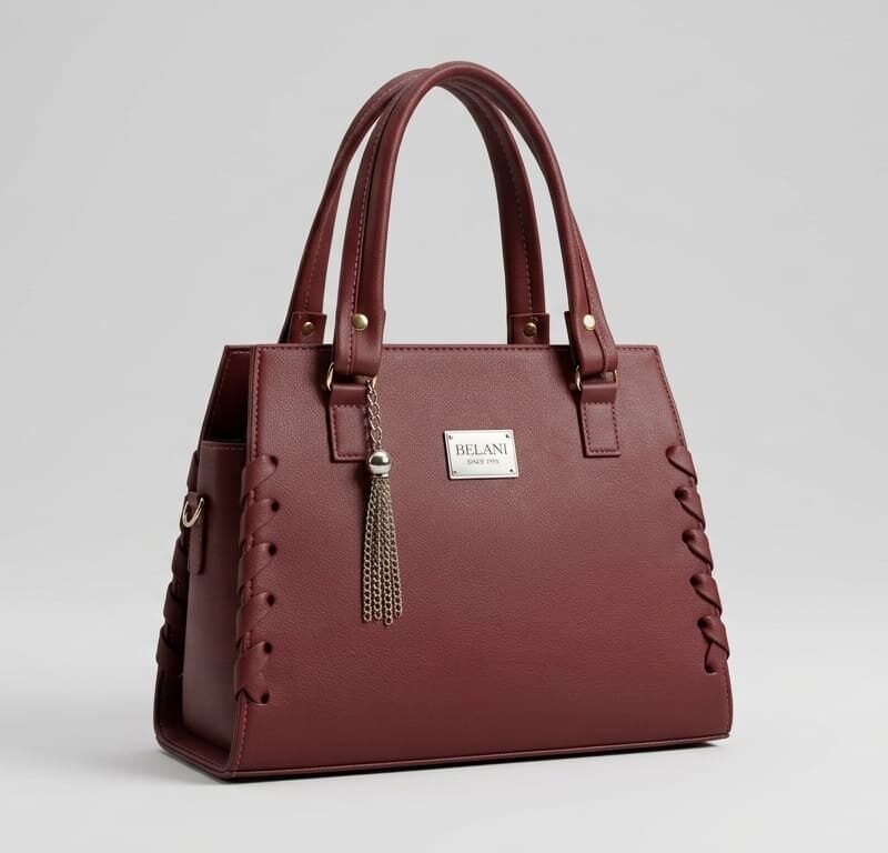 bolso Side-Laced Pebbled Executive Satchel