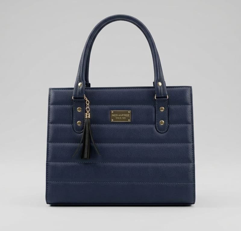 bolso Linear Quilted Structured Satchel