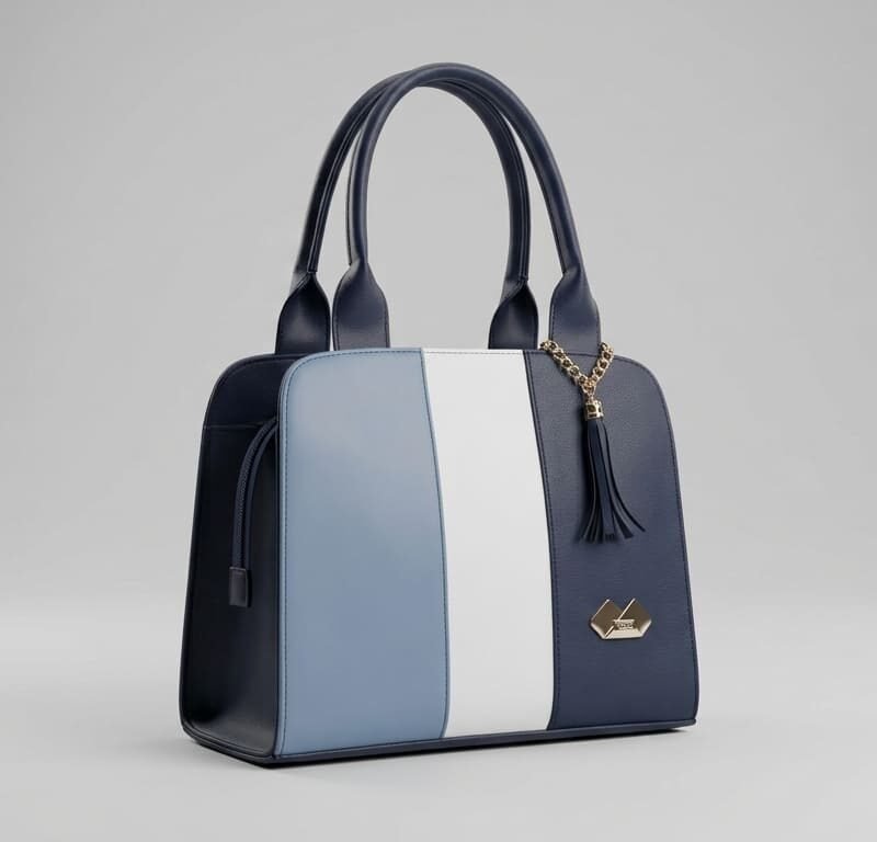 bolso Ocean Stripe Structured Satchel