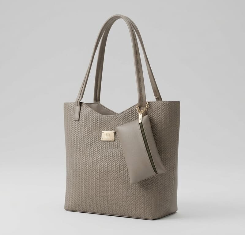 bolso Ash Chevron Pouch Tote