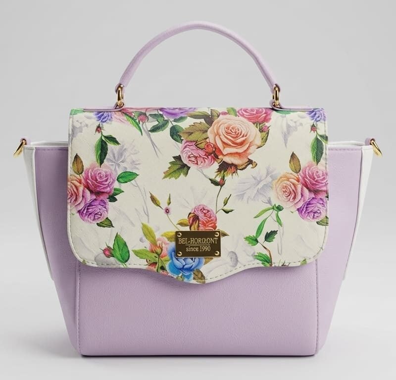 Pastel Lilac Garden Satchel